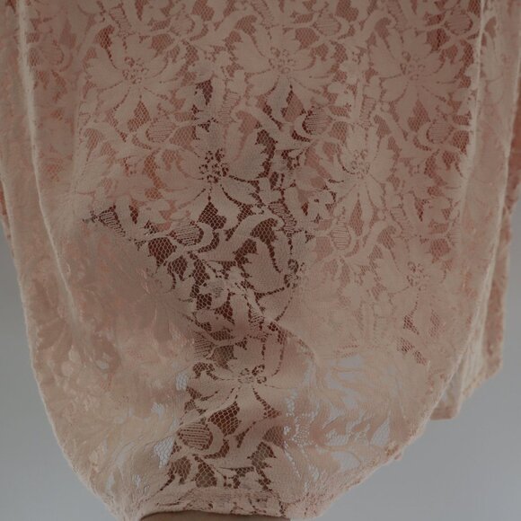 Torrid Sheer Lace Blouse Women 5X Pink Bohemian Hippie Cottagecore Romantic Boho - Picture 7 of 13